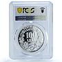 Bulgaria 100 leva Parliament Building Politics KM-231 PR66 PCGS silver coin 1993