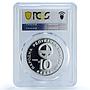 Bulgaria 10 leva Intercosmos Cosmonauts Space KM-157 PR67 PCGS silver coin 1985