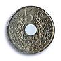 France French Indochina 5 cents Republic Coinage KM-18 UNC PCGS CuNi coin 1930