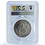 Cambodia King Sisowath Coronation Palace AU Details PCGS silver medal coin 1905