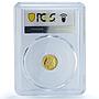 Bulgaria 5 leva Athens Olympic Games Gymnastics PR70 PCGS gold coin 2002