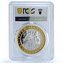 Bulgaria 10 leva Treasures King Sevt III Head Mask PR69 PCGS silver coin 2008