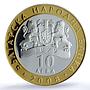 Bulgaria 10 leva Treasures King Sevt III Head Mask PR69 PCGS silver coin 2008