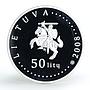 Lithuania 50 litu Bumblebee proof silver coin 2008