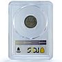 Netherlands 5 cents Regular Coinage Queen Wilhemina MS62 PCGS CuNi coin 1909