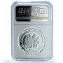 Armenia 100 dram Wild Goat KM-167 Wildlife Fauna PF 68 NGC silver coin 2008