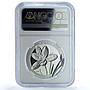 Armenia 1000 dram Crocus KM-202 Flora Flower PF 69 NGC silver coin 2011