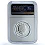 Australia 50 cents Year Snake KM-535 Lunar Series 1 PF 70 NGC silver coin 2001