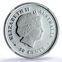 Australia 50 cents Year Snake KM-535 Lunar Series 1 PF 70 NGC silver coin 2001