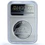 Belarus 20 roubles Ballet Ballerina F15 KM-453 Culture PF68 NGC silver coin 2013