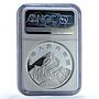 China 20 yuan Dragon Phoenix KM-318 Mythology Bird PF 68 NGC silver coin 1990