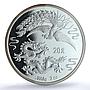 China 20 yuan Dragon Phoenix KM-318 Mythology Bird PF 68 NGC silver coin 1990