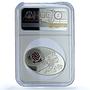 Georgia 5 lari Rugby World Cup KM-118 Sports PF 70 NGC silver coin 2019