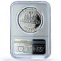 Haiti 50 gourdes Woman with Shell Mark Left KM-104.1 PF 66 NGC silver coin 1973