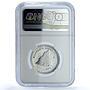 Nicaragua 500 cordobas Sandino KM-45 Revolutionary PF 67 NGC silver coin 1980