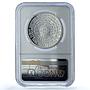Romania 10 lei Marin Preda KM-305 Literature Writer PF 69 NGC silver coin 2012