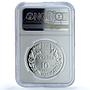 Ukraine 10 hryvnias Freshwater Crab KM-121 Fauna PF 69 NGC silver coin 2000