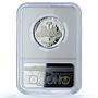 Haiti 5 gourdes Haitienne Paradise KM-78 PF 68 NGC silver coin 1971