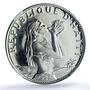 Haiti 50 gourdes Woman with Shell Mark Left KM-104.1 PF 67 NGC silver coin 1973