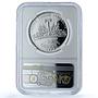 Haiti 50 gourdes Woman with Shell Mark Left KM-104.1 PF 68 NGC silver coin 1973