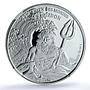Burkina Faso 1000 francs Poseidon KM-26 Mythology Gods PF69 NGC silver coin 2014