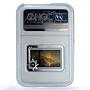 Cameroon 1000 francs Aivazovsky Art Painter Ship PF 70 NGC silver coin 2017