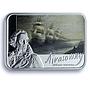 Cameroon 1000 francs Aivazovsky Art Painter Ship PF 70 NGC silver coin 2017