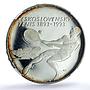 Czechoslovakia 500 korun Tennis KM-164 Sports PF 63 NGC silver coin 1993