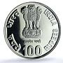 India 100 rupees Mother Theresa KM-382 Religion PF 64 NGC silver coin 2010