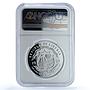 Liberia 10 dollars Ukyo Katayama KM-88 F1 Drivers Car PF 69 NGC silver coin 1992