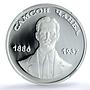 Abkhazia 10 apsar Samson Chanba Literature Writer PL 69 NGC silver coin 2009
