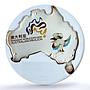 Australia 1 dollar Shanghai Expo Map Shape Kookaburra MS 69 NGC silver coin 2010