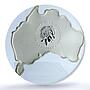 Australia 1 dollar Shanghai Expo Map Shape Kookaburra MS 69 NGC silver coin 2010