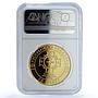 Belarus 20 roubles Rus Christianizing KM-445 Religion PF 70 NGC silver coin 2013