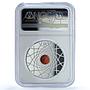 Belarus 20 roubles Basketball KM-723 Summer Sports PF 70 NGC silver coin 2021