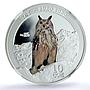 Kyrgyzstan 10 som Eagle Owl KM-61 Wildlife Fauna Bird PF 69 NGC silver coin 2014