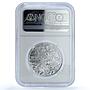 Latvia 1 lats Richard Wagner KM-140 Music Composer PF 69 NGC silver coin 2013