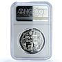 Nepal 100 rupees Ascent Mountain Everest KM-1005 PF 70 NGC silver coin 1983