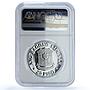 Philippines 25 piso Banaue Rice Terraces KM-217 FAO PF 70 NGC silver coin 1977