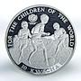 Zambia 10 kwacha For the children of the world proof silver coin 1997