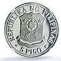 Philippines 5 piso Marcos New Society KM-210.1 PF 70 NGC nickel coin 1977