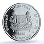 Singapore 10 dollars Year Rat Piedfort KM-272 Mouse PF 69 NGC silver coin 2008