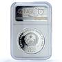 Vietnam 10000 dong Year Horse Hologram KM-63 Lunar PF 69 NGC silver coin 2002