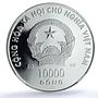 Vietnam 10000 dong Year Horse Hologram KM-63 Lunar PF 69 NGC silver coin 2002