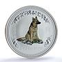 Australia 2 dollars Year Dog Coloured Lunar Series 1 MS 70 NGC silver coin 2006
