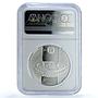 Belarus 20 roubles Rogvolod Rogneda Polotsk KM-357 PF 70 NGC silver coin 2006
