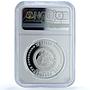 South Ossetia 25 zarin Georgy Khetagurov WWII General PL 70 NGC silver coin 2018