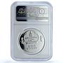 Mongolia 500 togrog Scorpion KM-249 Wildlife Fauna PF 70 NGC silver coin 2005