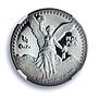 Mexico 1/4 onza Libertad Angel of Independence KM-544 PF 68 NGC silver coin 1994