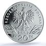 Poland 20 zlotych Pond Turtle Y#428 Wildlife Fauna PF 69 NGC silver coin 2002